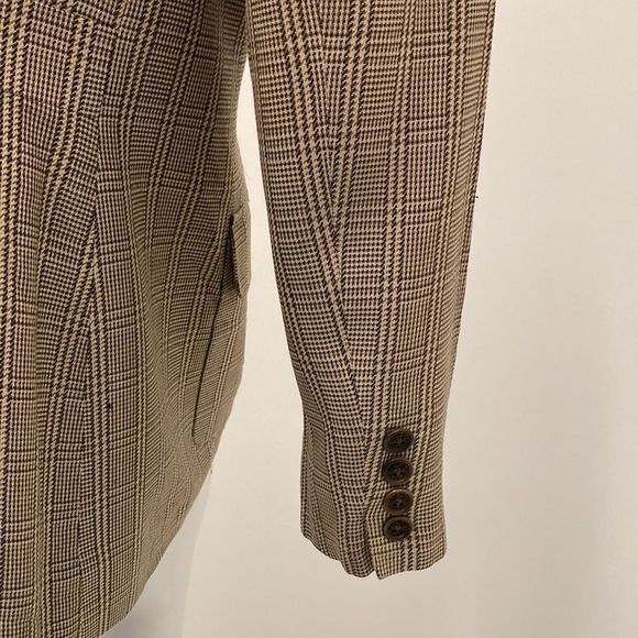 Ralph Lauren Vintage Brown Double Breasted Oversized Blazer Office Plus Size 14 - Picture 3 of 13